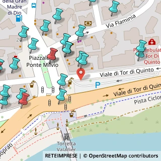 Mappa Piazzale di Ponte Milvio, 00191 Roma RM, Italia (0.094)