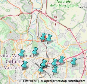 Mappa Pista ciclabile, 00199 Roma RM, Italia (4.84071)