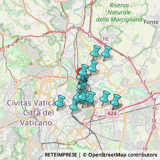 Mappa Via Luigi Mancinelli, 00199 Roma RM, Italia (2.69412)
