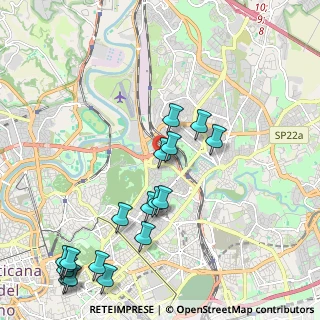 Mappa Via Luigi Mancinelli, 00199 Roma RM, Italia (2.73778)