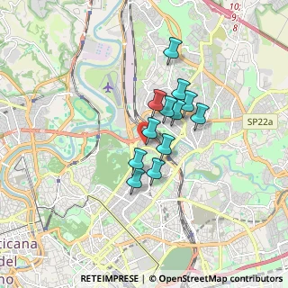 Mappa Via Luigi Mancinelli, 00199 Roma RM, Italia (1.24667)