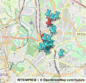 Mappa Via Luigi Mancinelli, 00199 Roma RM, Italia (1.24647)