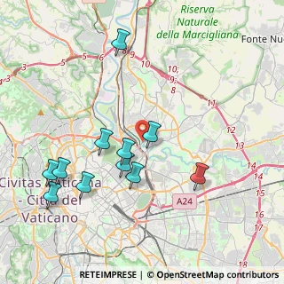 Mappa Via delle Valli, 00141 Roma RM, Italia (4.32364)