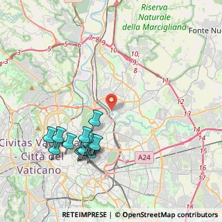 Mappa Via delle Valli, 00141 Roma RM, Italia (4.63667)