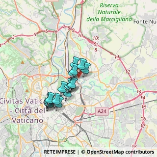 Mappa Via delle Valli, 00141 Roma RM, Italia (2.98647)