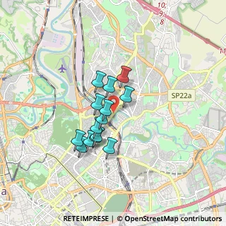 Mappa Via delle Valli, 00141 Roma RM, Italia (1.30071)