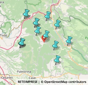 Mappa Via Fontana di Ciocio, 00025 Gerano RM, Italia (7.56357)