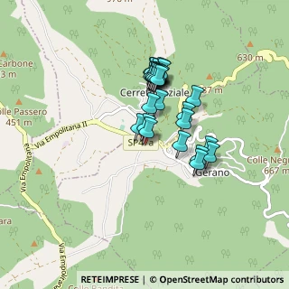 Mappa Via Fontana di Ciocio, 00025 Gerano RM, Italia (0.71852)