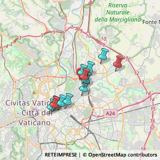 Mappa Via Pietro Mascagni, 00199 Roma RM, Italia (2.86583)