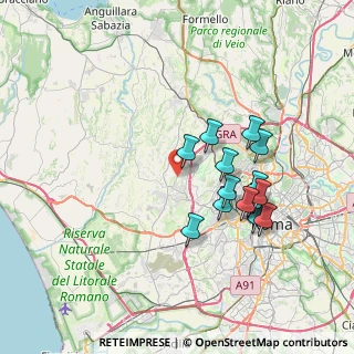 Mappa Via di Selva Nera, 00166 Roma RM, Italia (7.09467)
