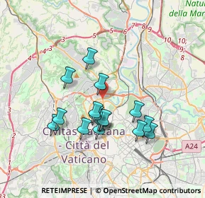 Mappa Lungotevere Milvio, 00191 Roma RM, Italia (3.29125)