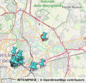Mappa Via Benedetto Spinoza, 00137 Roma RM, Italia (6.626)
