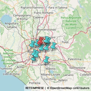Mappa Via Faustiniana, 00131 Roma RM, Italia (8.88923)