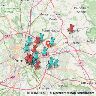 Mappa Via Faustiniana, 00131 Roma RM, Italia (7.749)
