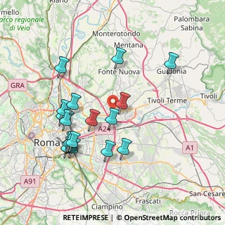 Mappa Via Faustiniana, 00131 Roma RM, Italia (8.07647)