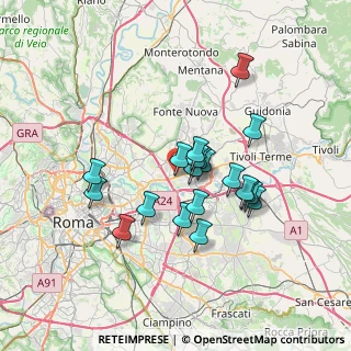 Mappa Via Faustiniana, 00131 Roma RM, Italia (6.0965)