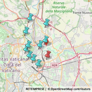 Mappa Via delle Alpi Apuane, 00141 Roma RM, Italia (3.69364)