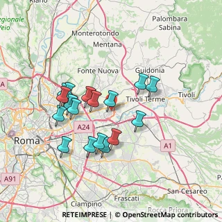 Mappa Via Roccamontepiano, 00131 Roma RM, Italia (6.78412)