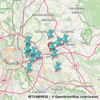 Mappa Via Roccamontepiano, 00131 Roma RM, Italia (6.51615)