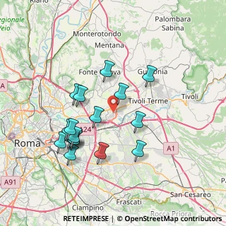 Mappa Via Roccamontepiano, 00131 Roma RM, Italia (7.54824)