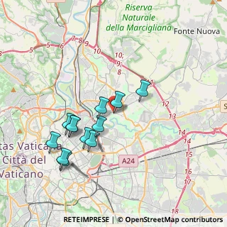 Mappa Via Giacomo Antonio Cortuso, 00156 Roma RM, Italia (3.7225)