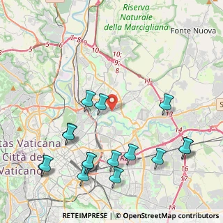 Mappa Via Giacomo Antonio Cortuso, 00156 Roma RM, Italia (5.39188)