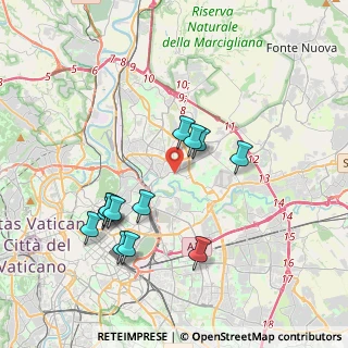 Mappa Via Giacomo Antonio Cortuso, 00156 Roma RM, Italia (3.91923)