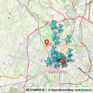 Mappa Via di Villa Severini, 00135 Roma RM, Italia (3.7095)