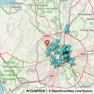 Mappa Via di Villa Severini, 00135 Roma RM, Italia (7.2505)