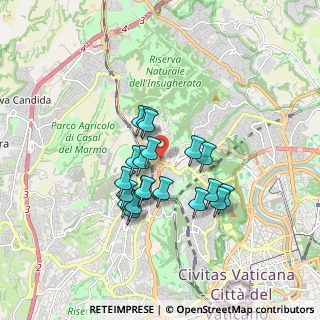 Mappa Via di Villa Severini, 00135 Roma RM, Italia (1.4545)