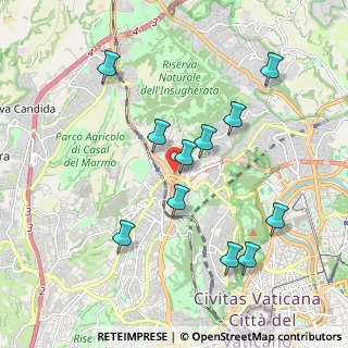 Mappa Via di Villa Severini, 00135 Roma RM, Italia (2.06818)