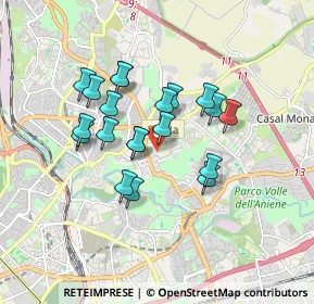 Mappa Via Benedetto, 00137 Roma RM, Italia (1.5005)