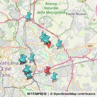 Mappa Piazzale Hegel, 00156 Roma RM, Italia (4.95188)