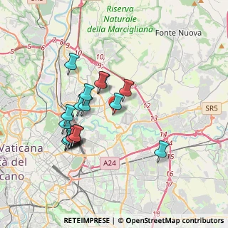 Mappa Piazzale Hegel, 00156 Roma RM, Italia (3.54056)