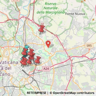 Mappa Piazzale Hegel, 00156 Roma RM, Italia (4.83455)