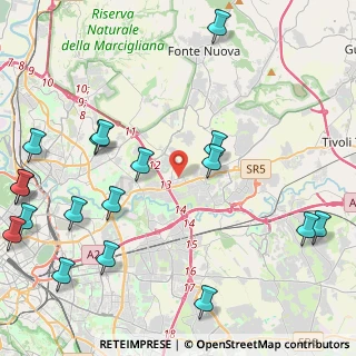 Mappa Via dei Radar, 00131 Roma RM, Italia (6.185)