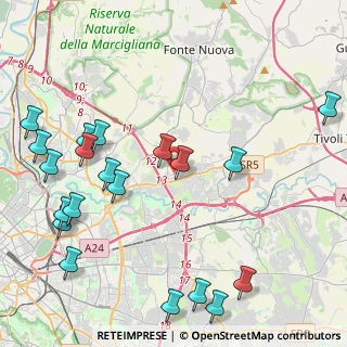 Mappa Via dei Radar, 00131 Roma RM, Italia (5.741)