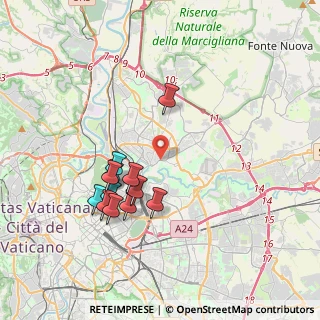 Mappa Via Monte Macereto, 00141 Roma RM, Italia (3.73)