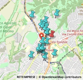 Mappa Via Cesare Castiglioni, 00168 Roma RM, Italia (0.671)