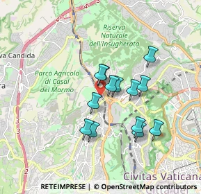 Mappa Via Cesare Castiglioni, 00168 Roma RM, Italia (1.44615)