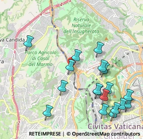 Mappa Via Cesare Castiglioni, 00168 Roma RM, Italia (2.51389)