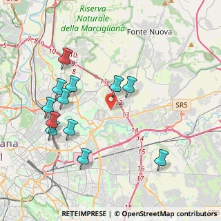 Mappa Via Treia, 00156 Roma RM, Italia (4.4125)