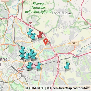 Mappa Via Treia, 00156 Roma RM, Italia (4.79786)