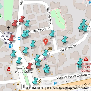 Mappa Via Bolsena, 00191 Roma RM, Italia (0.09)