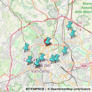 Mappa Via Bolsena, 00191 Roma RM, Italia (3.84846)