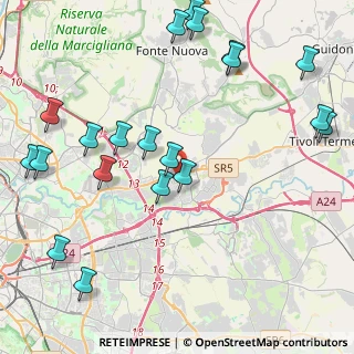 Mappa Via Tiburtina Km 14.500, 00131 Roma RM, Italia (5.5775)