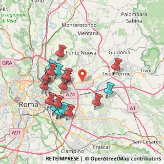 Mappa Via Tiburtina Km 14.500, 00131 Roma RM, Italia (7.7635)