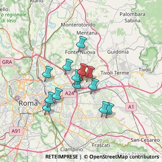Mappa Via Tiburtina Km 14.500, 00131 Roma RM, Italia (5.92615)
