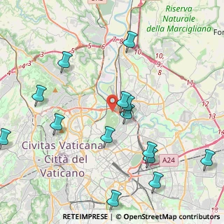 Mappa Via del Forte Antenne, 00199 Roma RM, Italia (5.155)