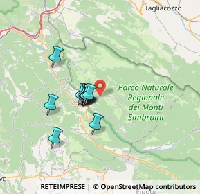 Mappa Contrada la secca, 00028 Subiaco RM, Italia (5.37)